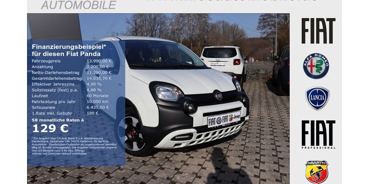 Fiat Panda 12.200 km 13.990 &euro; Saarbrücken - Dudweiler 66125