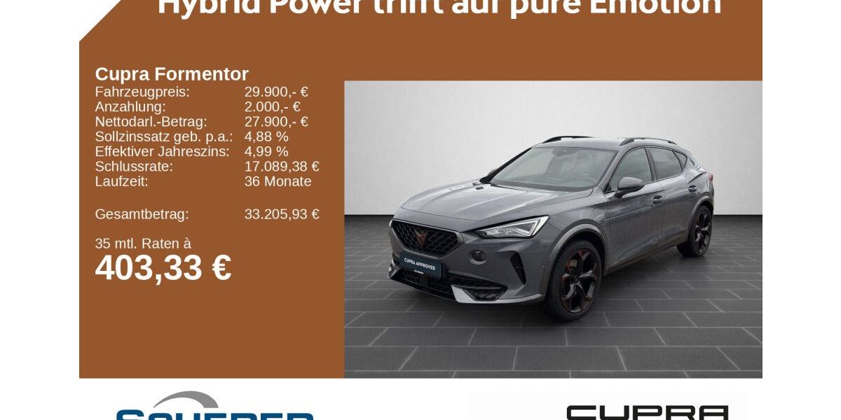 Cupra Formentor 26.933 km 29.900 &euro; Kirkel 66459