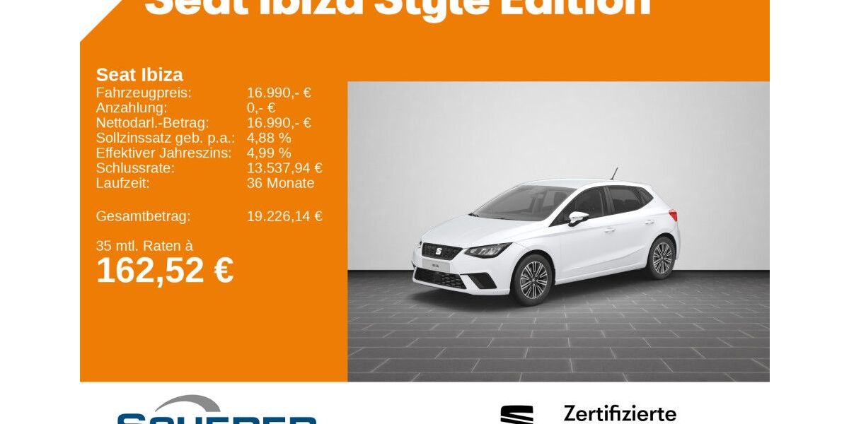 Seat Ibiza 24.600 km 18.200 &euro; Saarbrücken 66115