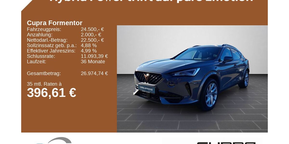 Cupra Formentor 47.594 km 24.500 &euro; Kirkel 66459