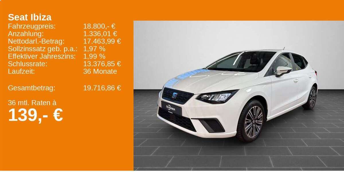 Seat Ibiza 8.903 km 18.800 &euro; Neunkirchen 66538