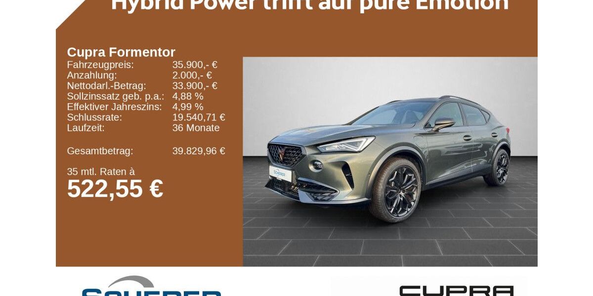 Cupra Formentor 25.270 km 34.900 &euro; Kirkel 66459