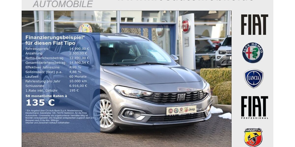 Fiat Tipo 33.920 km 14.990 &euro; Marpingen 66646