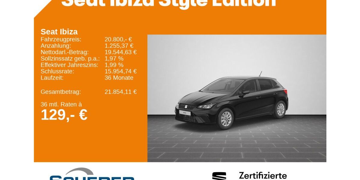Seat Ibiza 10.580 km 20.800 &euro; Saarbrücken 66115